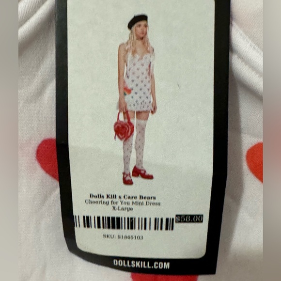 NWT Dolls Kill Care Bears Mini Dress Sz XL - Picture 7 of 7